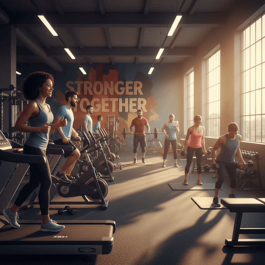 BRAVO'S GYM members working out together in a supportive community environment